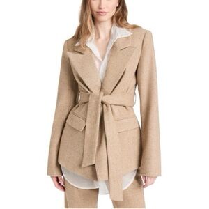 Favorite Daughter Adrienne Belted Wool Structured Blazer. Size XS Women 
#258